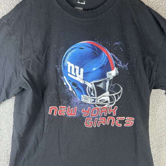 New York Giants Shirt Men's Extra Large Graphic Tee Black Short Sleeve Read Desc - Picture 2 of 7